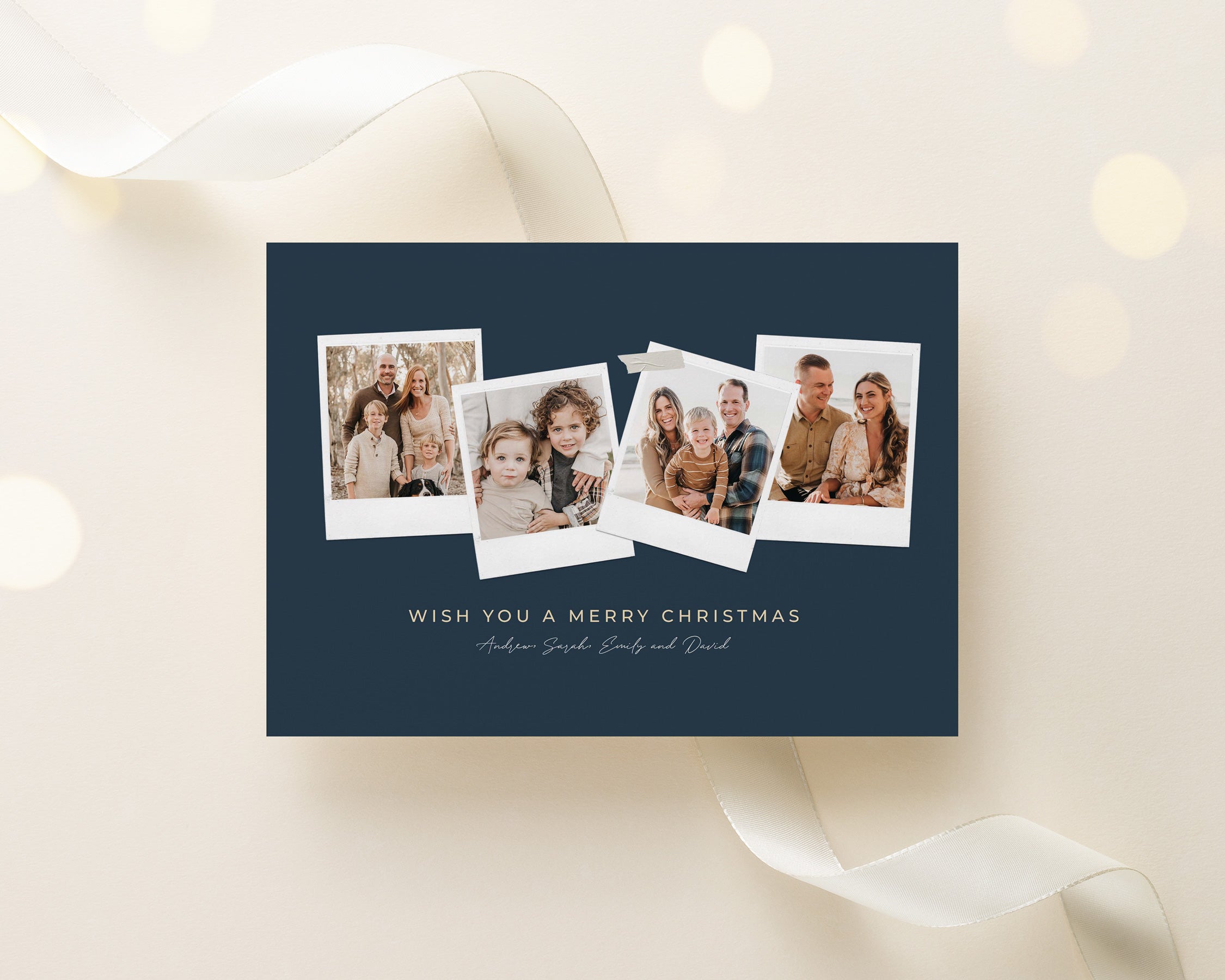 Canva Christmas Card Template, 5x7 Photoshop and Canva template for Fa –  Birdesign
