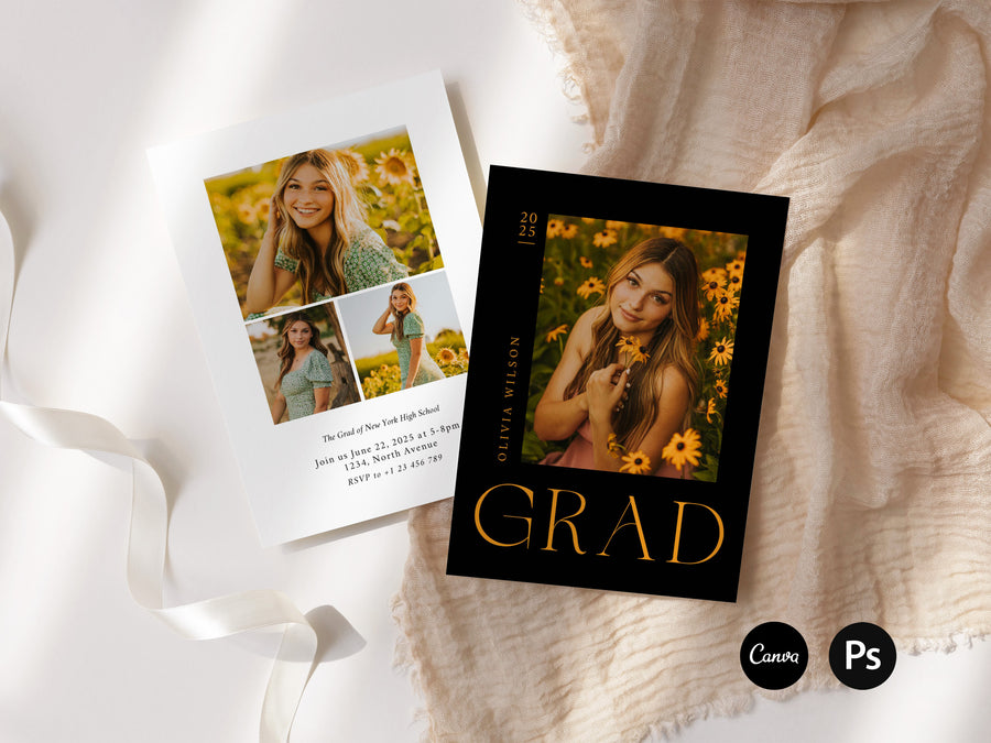 Senior Graduation Invitation Template - G463