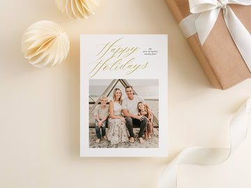 Happy Holiday Family Greeting Photo Card - CD515