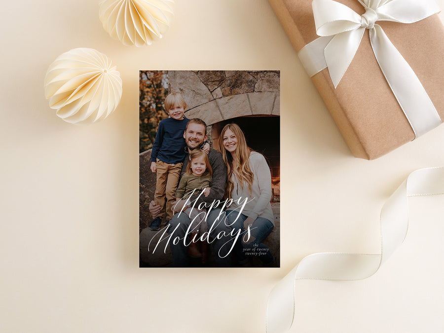 Happy Holiday Photo Card Template - CD521