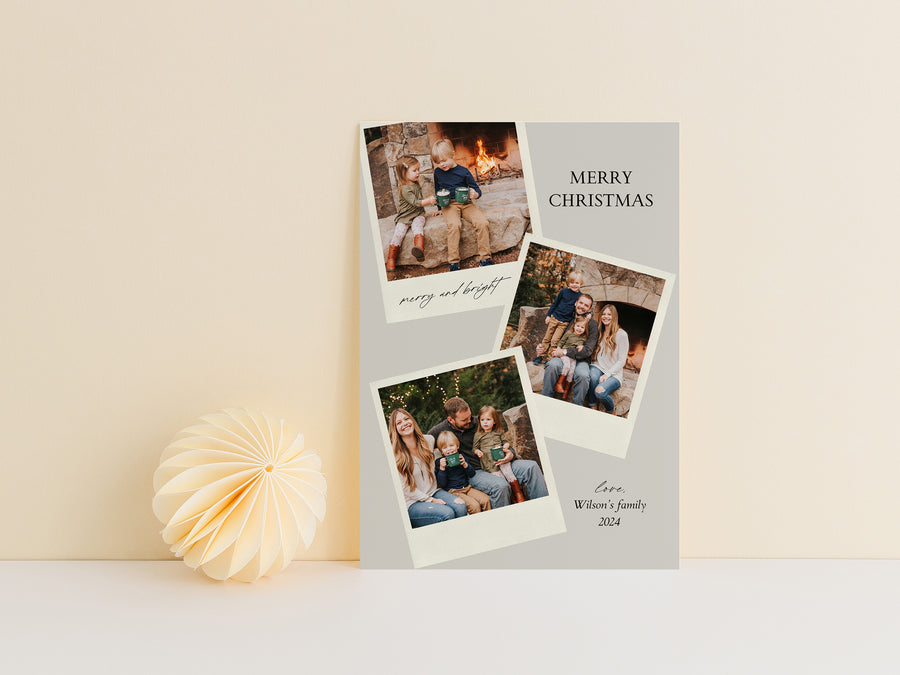 Merry Christmas Family Photo Template - CD525