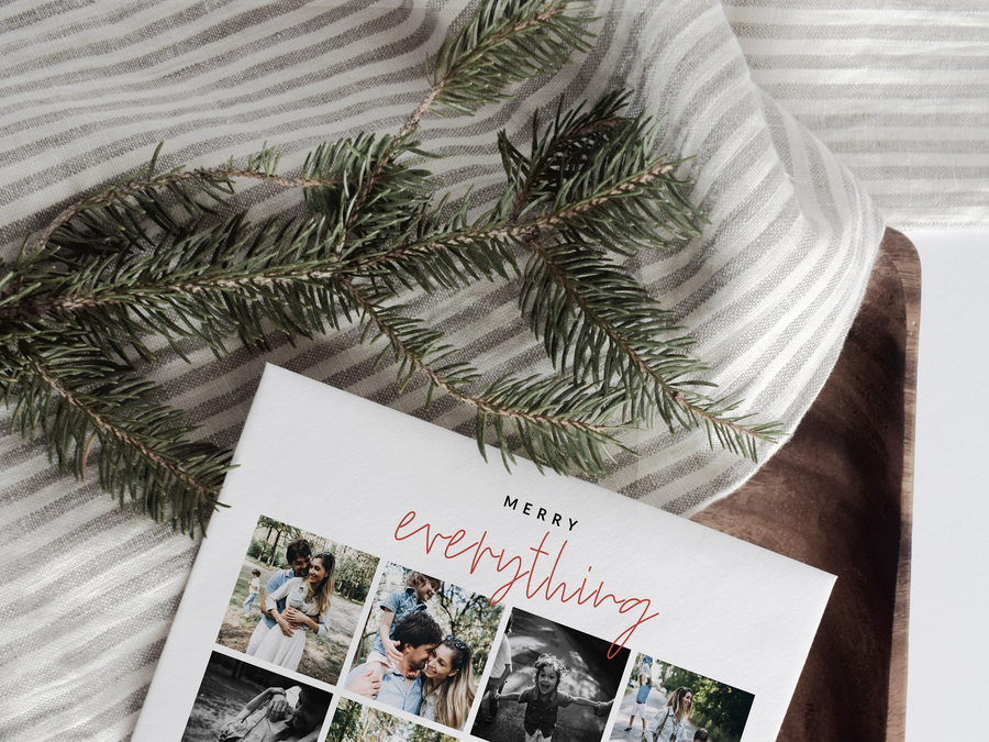 Christmas Collage Card Template for Canva - NG14