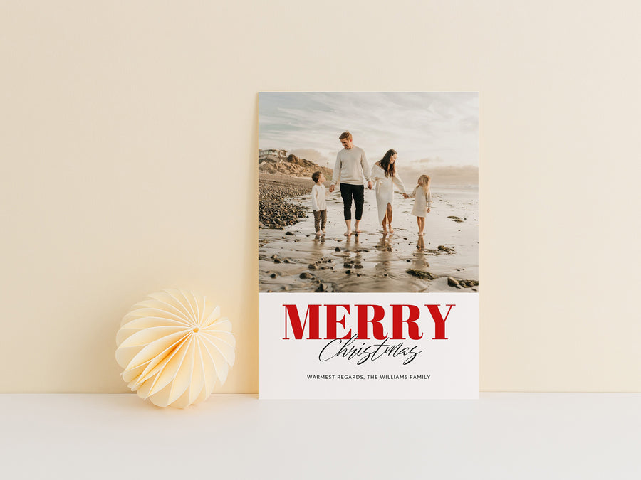 Merry Christmas Family Photo Card - CD533