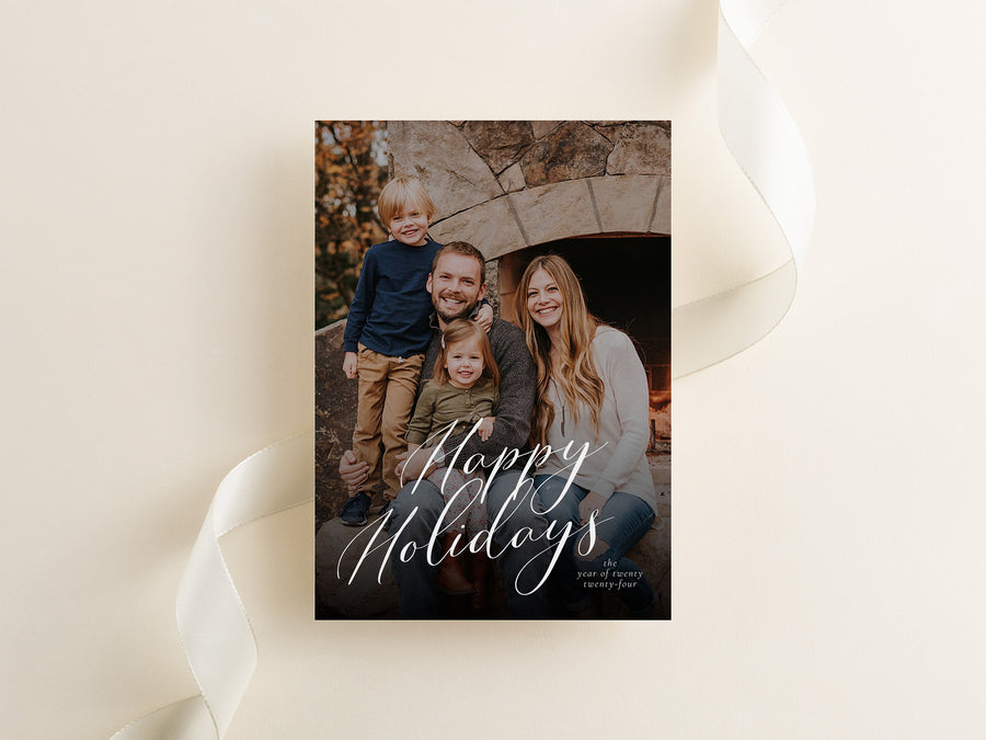 Happy Holiday Photo Card Template - CD521