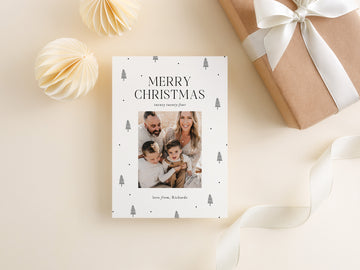 Christmas Greeting Family Photo Card Template - CD523