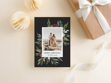 Merry Christmas Family Photo Card Template - CD524