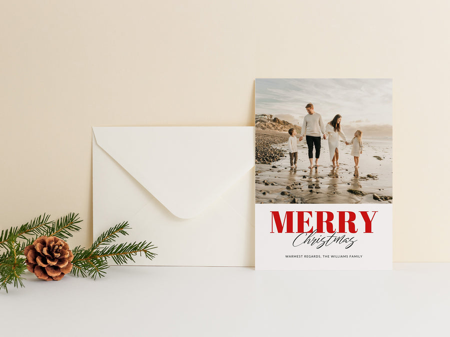 Merry Christmas Family Photo Card - CD533