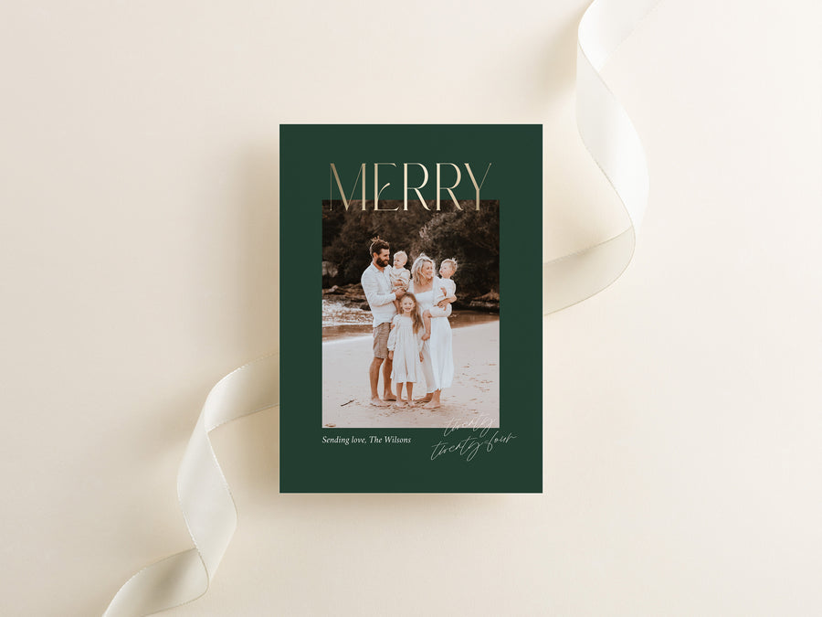 Christmas Card  Photo Card Template - CD529