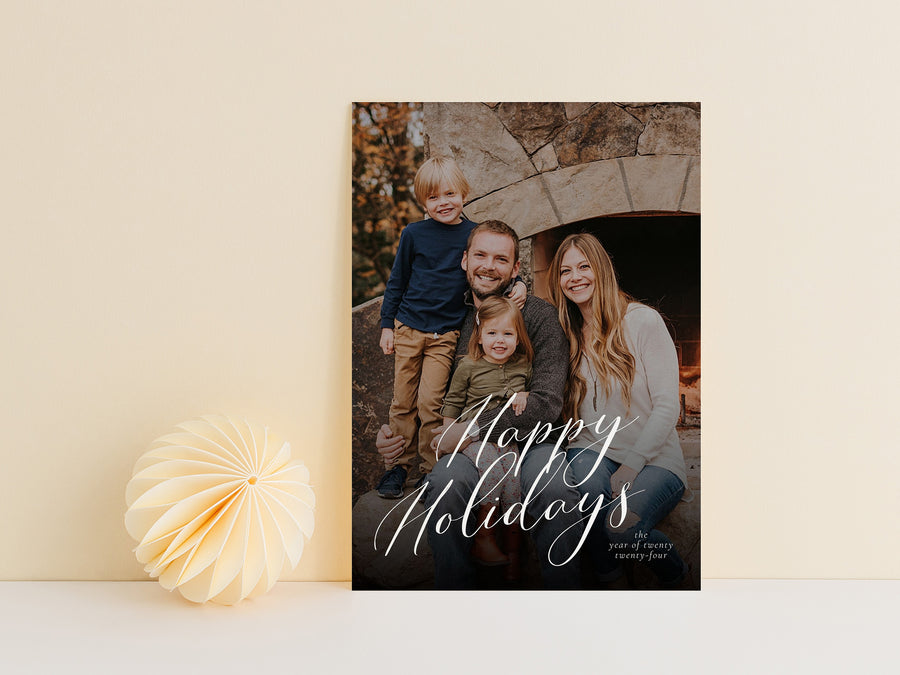 Happy Holiday Photo Card Template - CD521