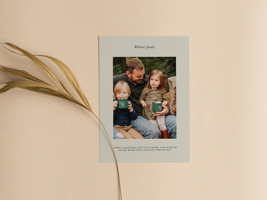 Merry Christmas Family Photo Template - CD525