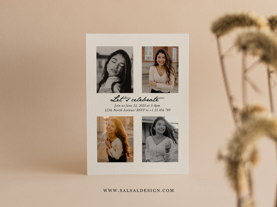 2025 Senior Graduation Invitation Template - G461