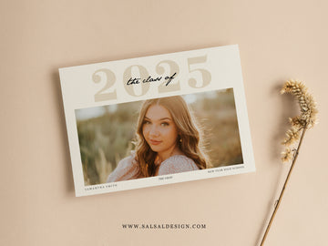 Class Of 2025 Senior Graduation Invitation Template - G464