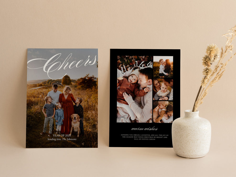 Cheers Holiday Photo Card Template - CD531