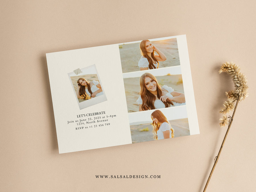 Graduation Announcement Card Template - G467