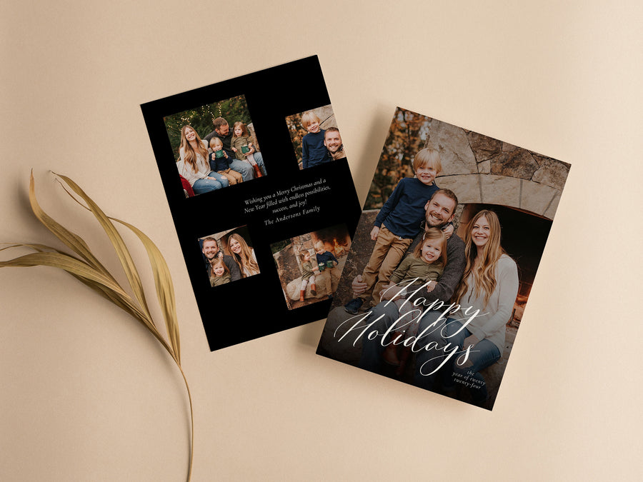 Happy Holiday Photo Card Template - CD521