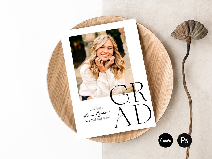 2025 Senior Graduation Announcement Template - G462