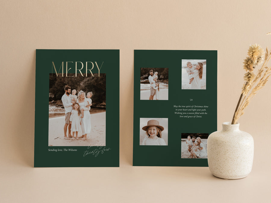 Christmas Card  Photo Card Template - CD529