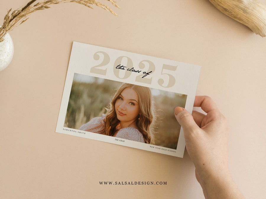 Class Of 2025 Senior Graduation Invitation Template - G464