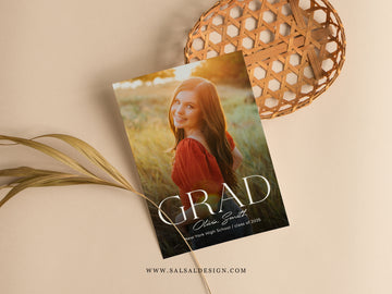 Class Of 2025 Graduation Invitation Card Template - G466