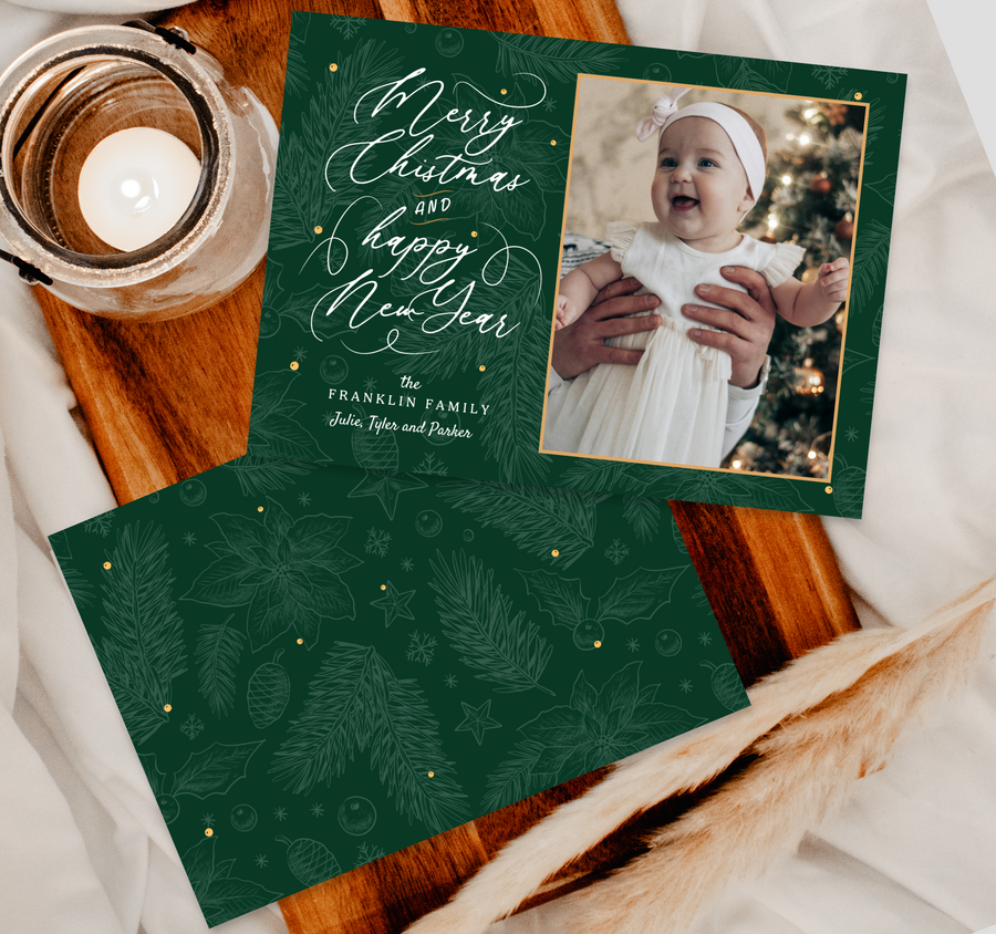 Christmas New Year Scroll Template for Canva - TNPC142