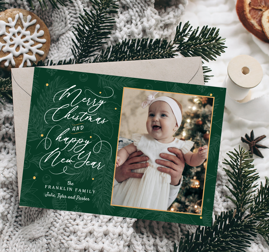 Christmas New Year Scroll Template for Canva - TNPC142