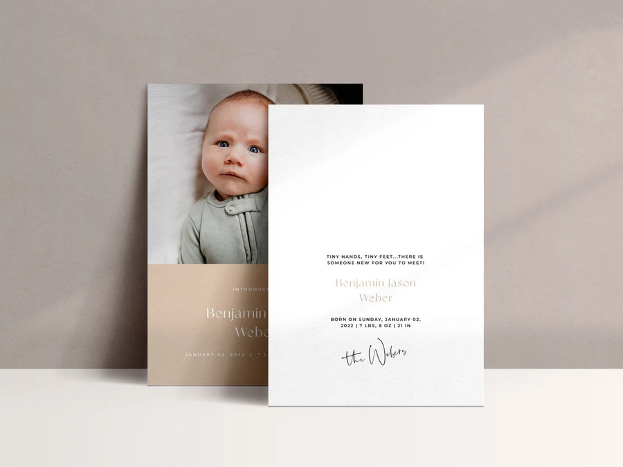 Newborn Announcement Template for Canva - NG39