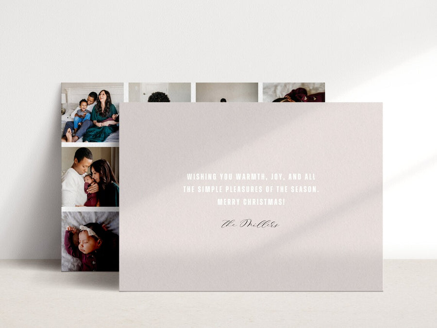 Modern Collage Christmas Card Template for Canva - NG12