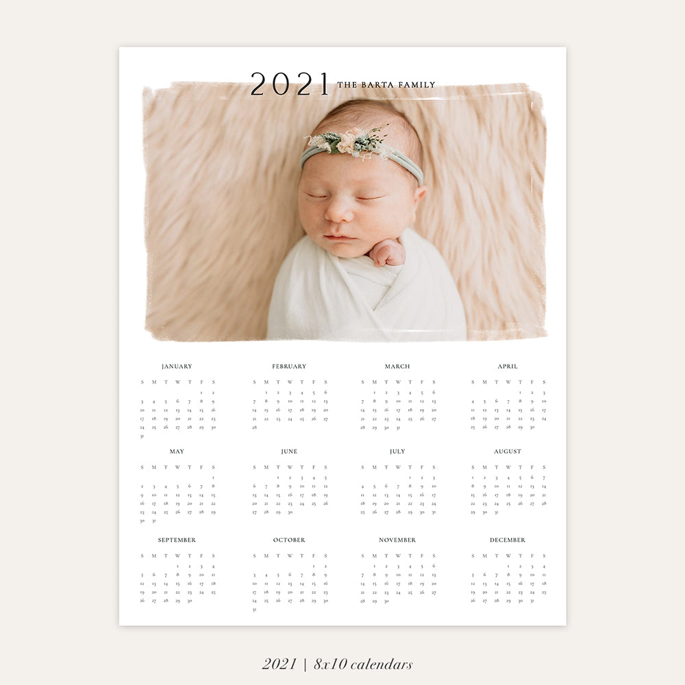 2021 Photo Calendar 8x10 | The Artist – Birdesign