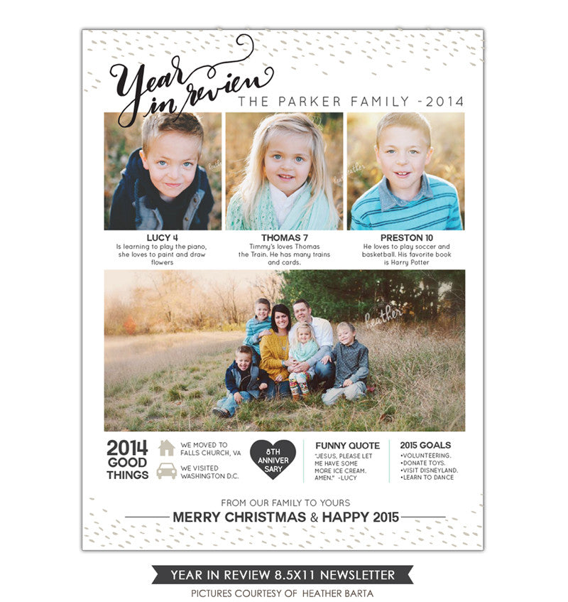 Christmas Family Newsletter | Good moments – Birdesign