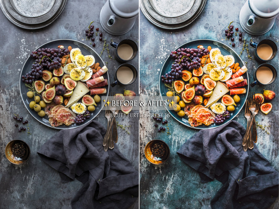 Bright Vibrant Food Photography Lightroom Presets